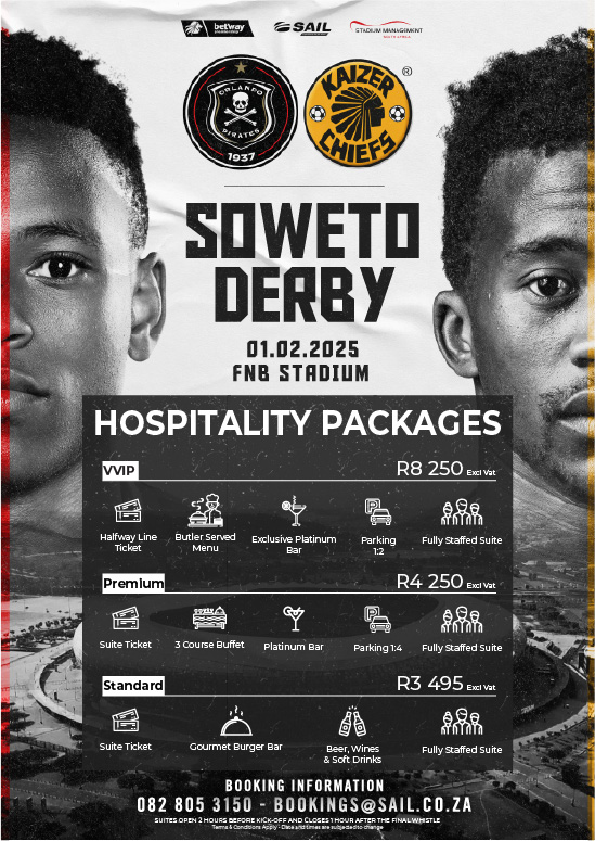 Soweto Derby 01 Feb 2025 - Hospitality Package